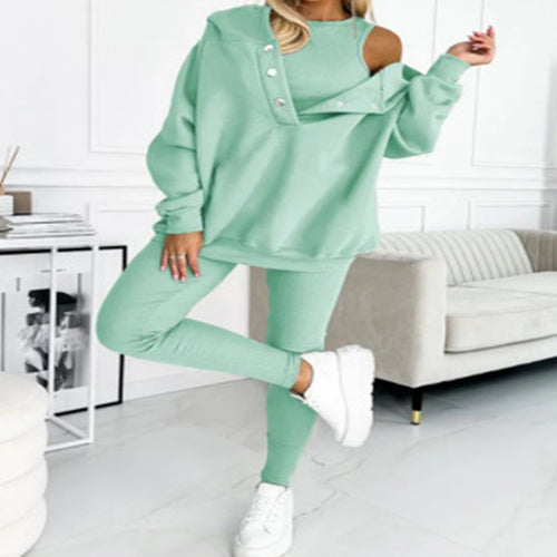 3-Piece Vest, Hoodie & Jogger Set – Women's