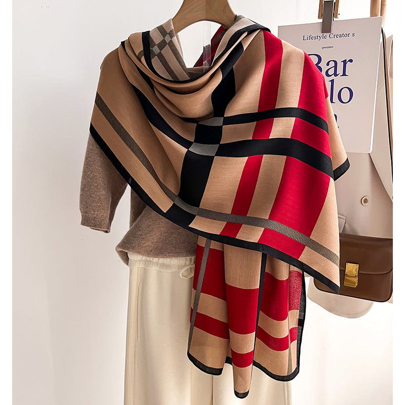 Oversized Tie-Dye Winter Scarf Wrap