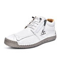 Hand-Stitched Soft-Sole Side-Zip Shoes – Unisex
