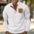 Men's Corduroy Stand-Collar Patch Pocket Jacket