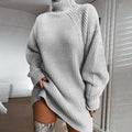 Turtleneck Long Sweater Dress – Women's