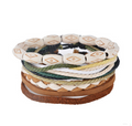 Multilayer Leather & Bead Wrap Bracelet – Unisex