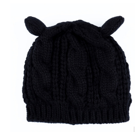Cat-Ear Knit Beanie