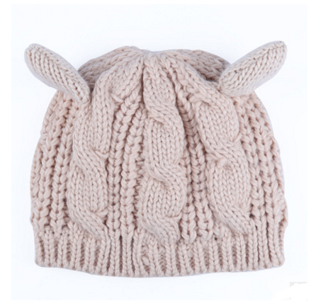 Cat-Ear Knit Beanie