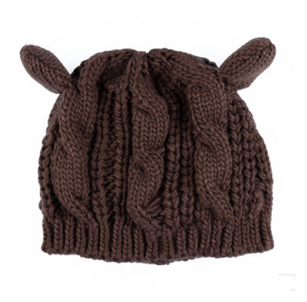 Cat-Ear Knit Beanie