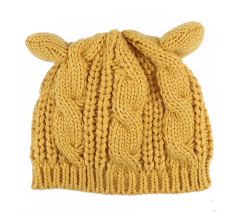 Cat-Ear Knit Beanie