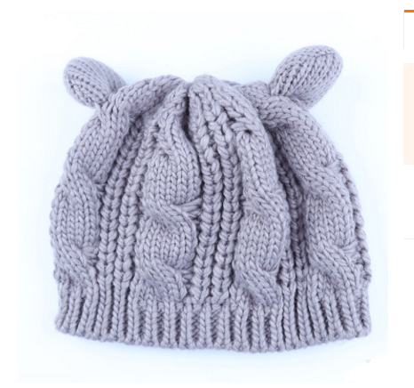 Cat-Ear Knit Beanie