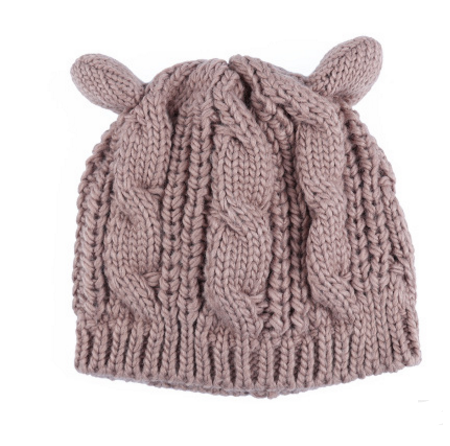Cat-Ear Knit Beanie