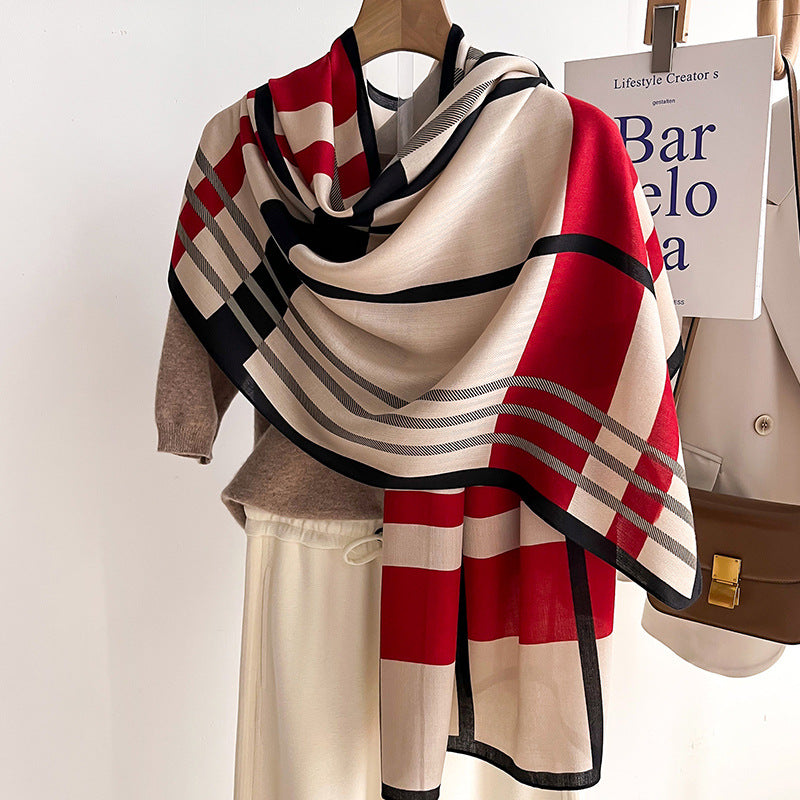 Oversized Tie-Dye Winter Scarf Wrap