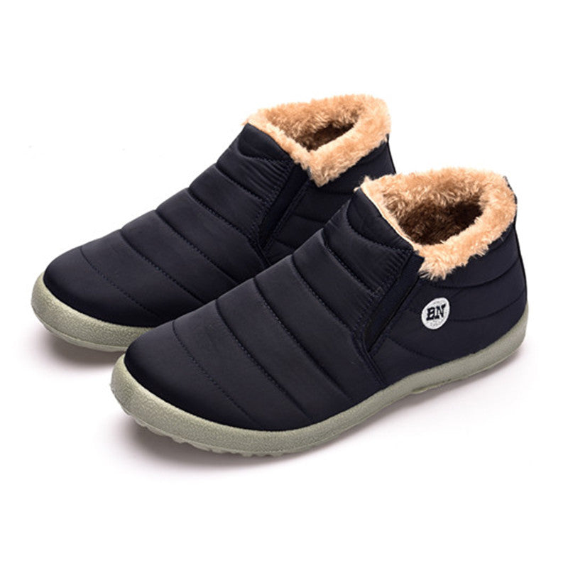 Plush-Lined Slip-On Winter Ankle Boots – Unisex