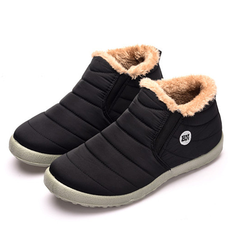 Plush-Lined Slip-On Winter Ankle Boots – Unisex