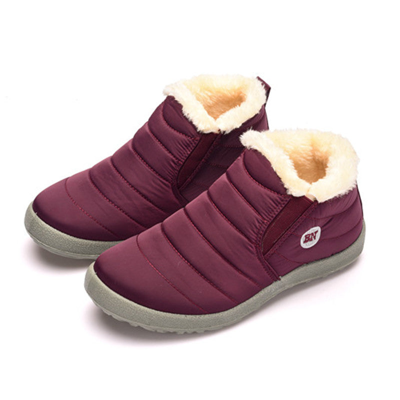 Plush-Lined Slip-On Winter Ankle Boots – Unisex