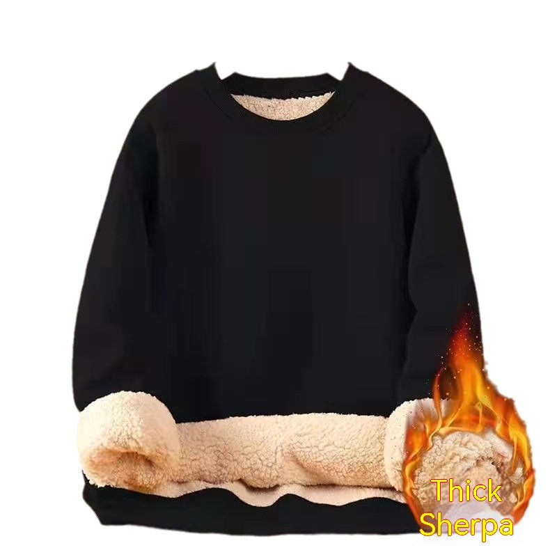 Men's Sherpa-Lined Crewneck Sweater