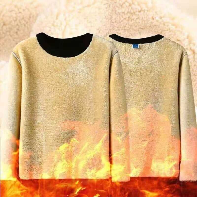Men's Sherpa-Lined Crewneck Sweater
