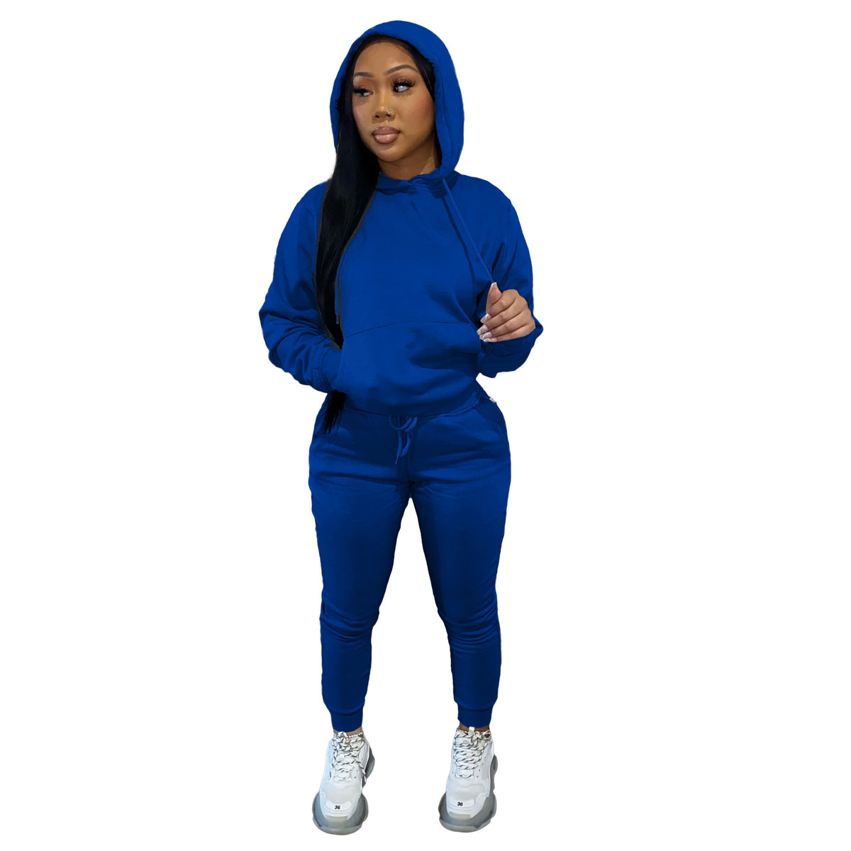 Brushed Fleece Hoodie Set – Women's 2-Piece Sweatsuit
