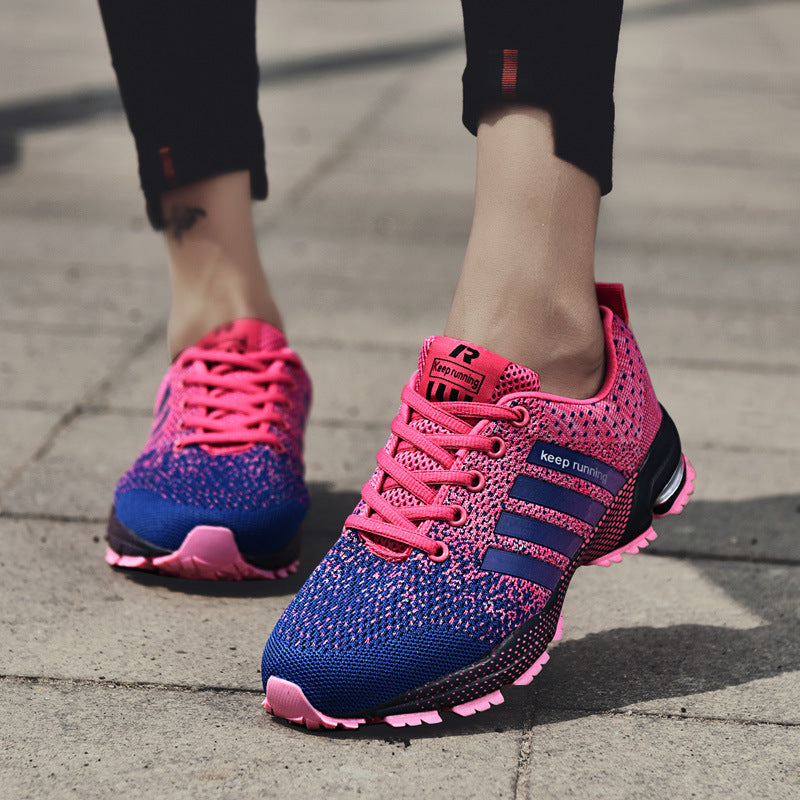 Lightweight Breathable Lace-Up Sneakers – Unisex