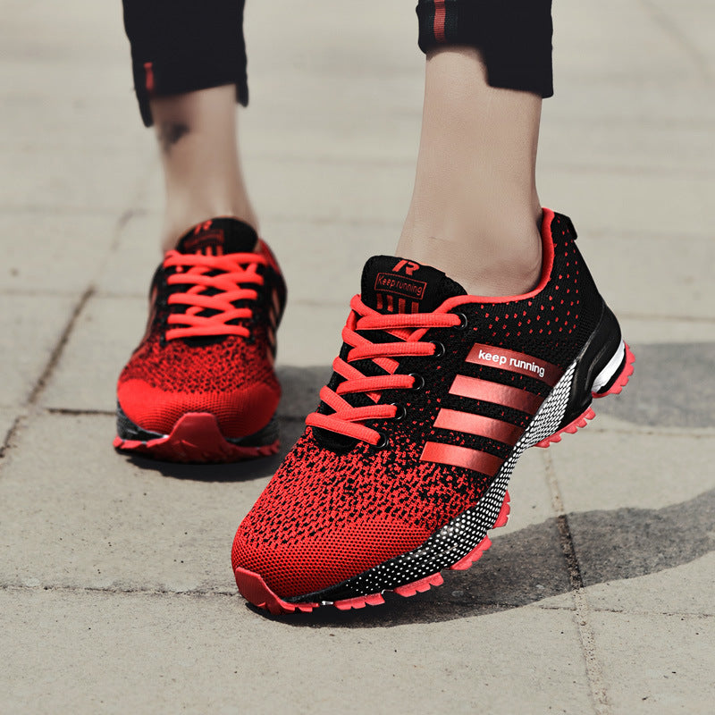 Lightweight Breathable Lace-Up Sneakers – Unisex