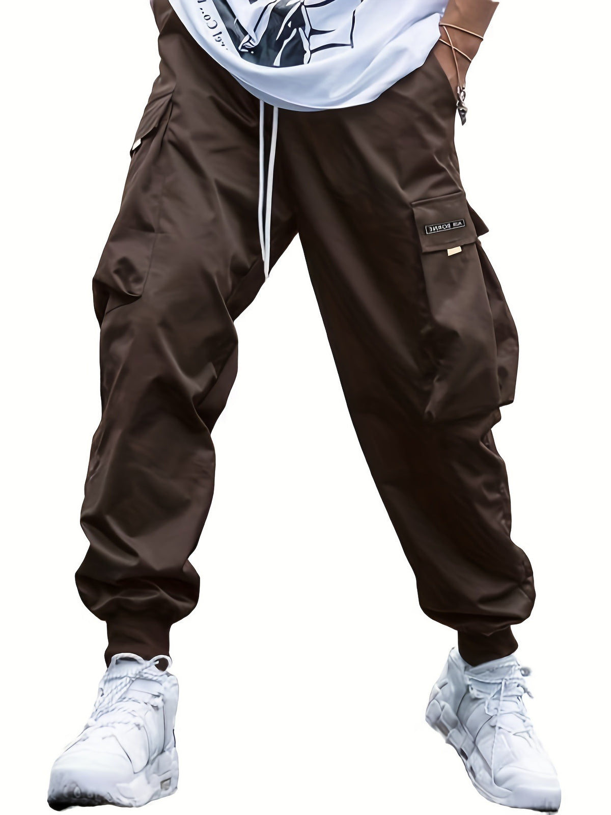 Men's Multi-Pocket Drawstring Cargo Pants