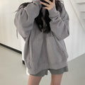 Thick Fleece-Lined Loose Cardigan Jacket – Women's