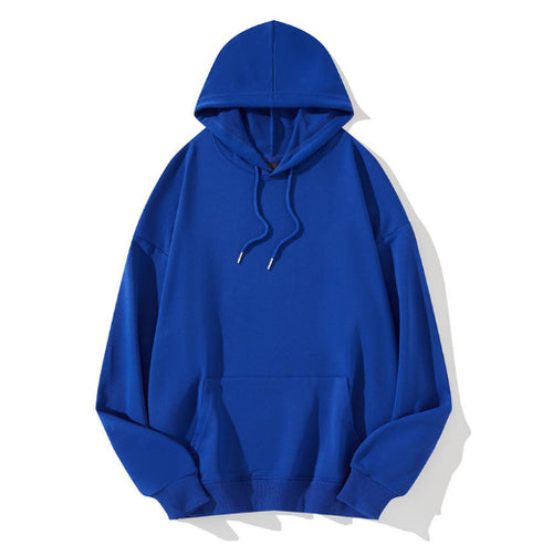 Classic Drawstring Pullover Hoodie with Pocket – Plus Sizes