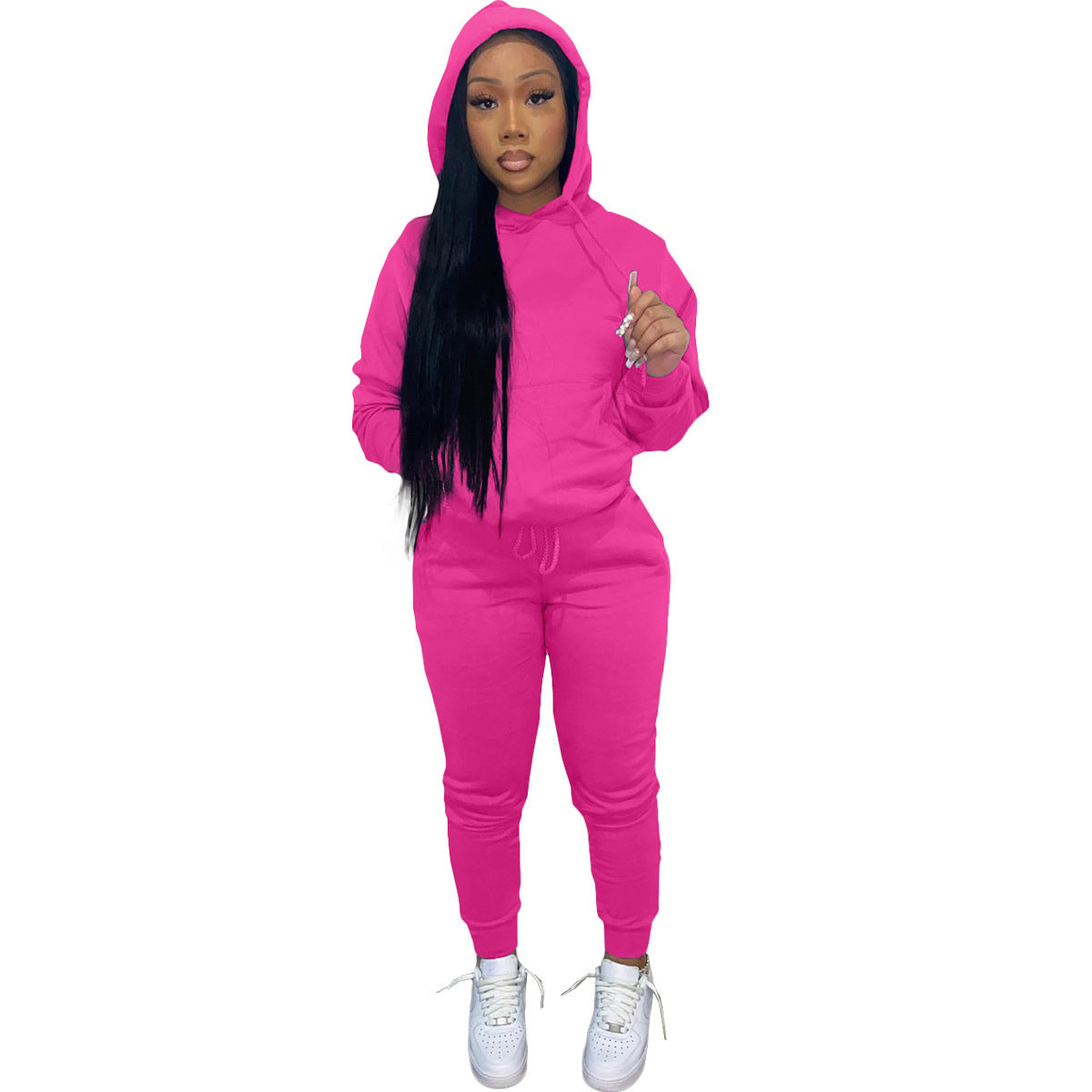 Brushed Fleece Hoodie Set – Women's 2-Piece Sweatsuit
