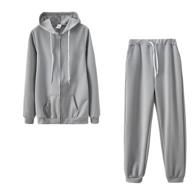 Women's Color-Block Hoodie & Straight-Leg Pants Set