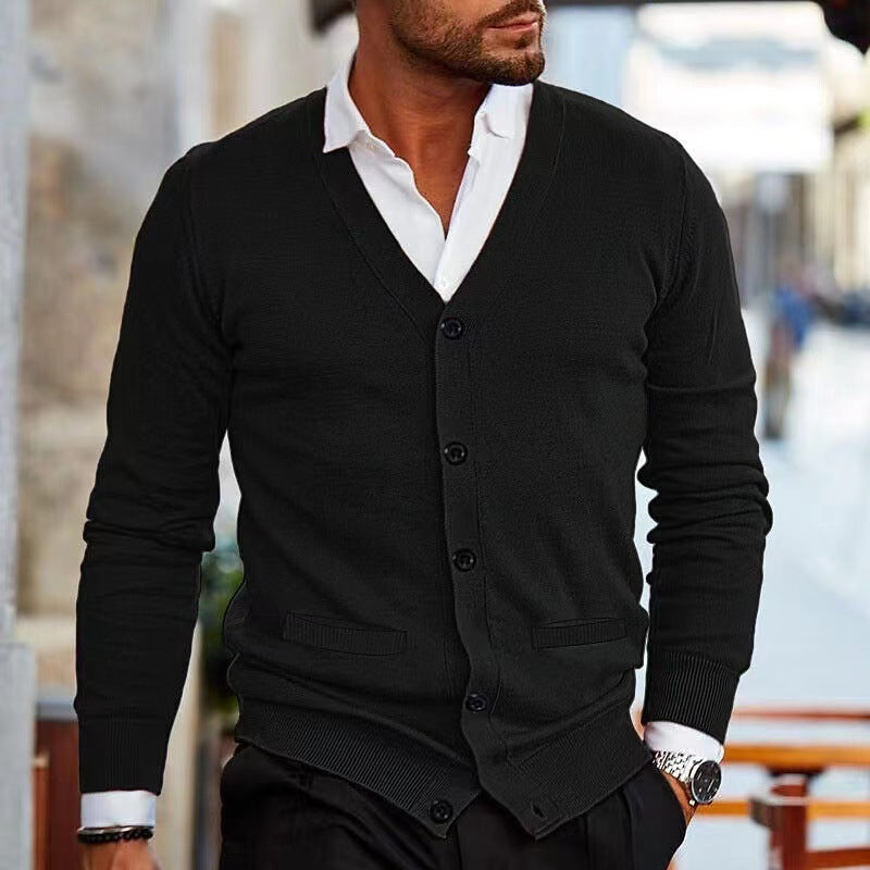 Men's Knit Cardigan Sweater Coat