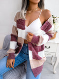 Lantern-Sleeve Knit Cardigan Jacket – Women's