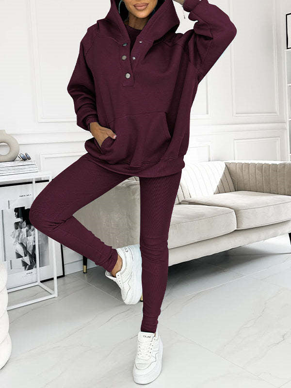 3-Piece Vest, Hoodie & Jogger Set – Women's