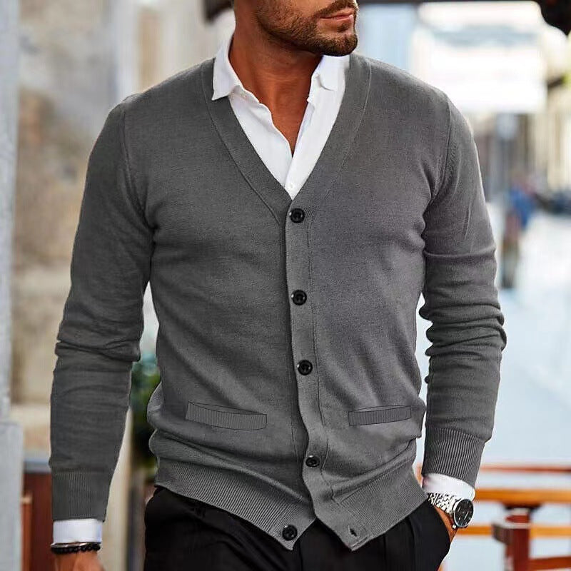 Men's Knit Cardigan Sweater Coat