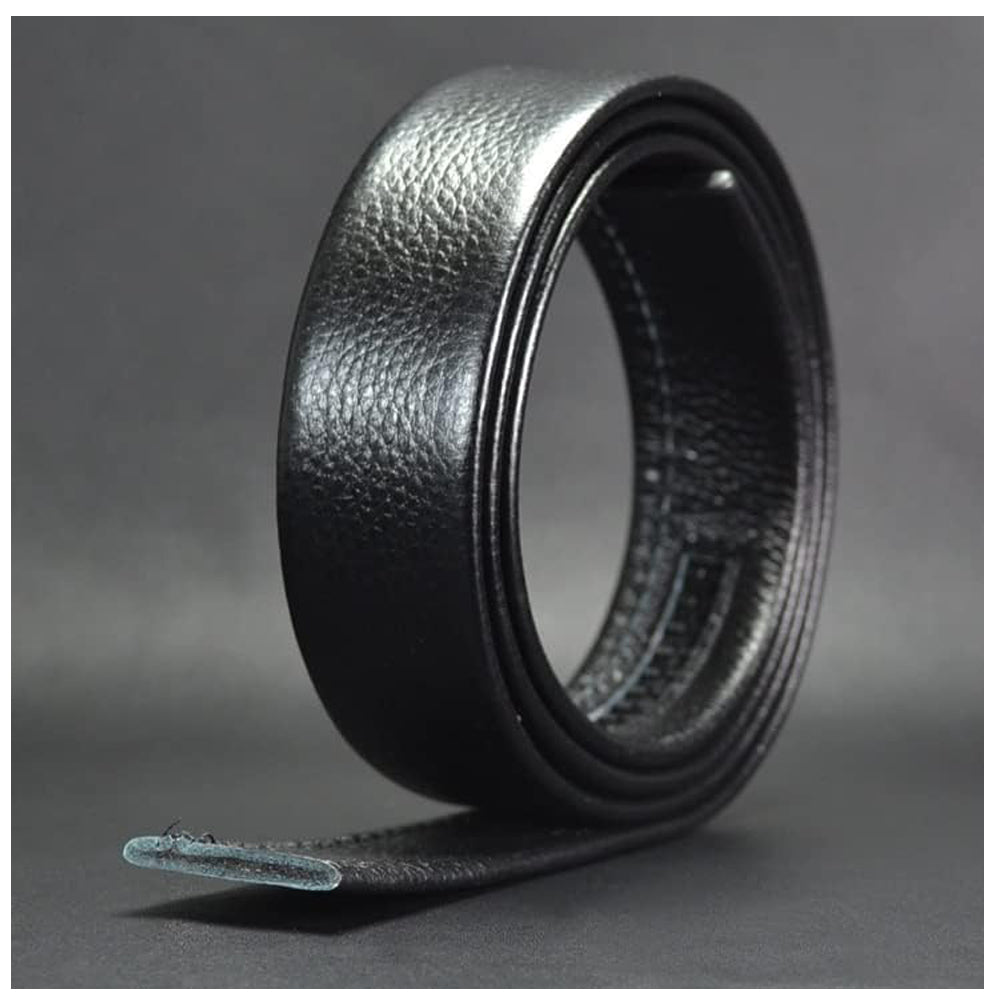 Men's Dress Belt with Anti-Scratch Buckle