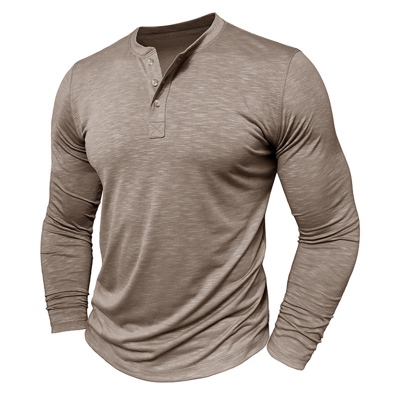Men's Long-Sleeve Henley Shirt
