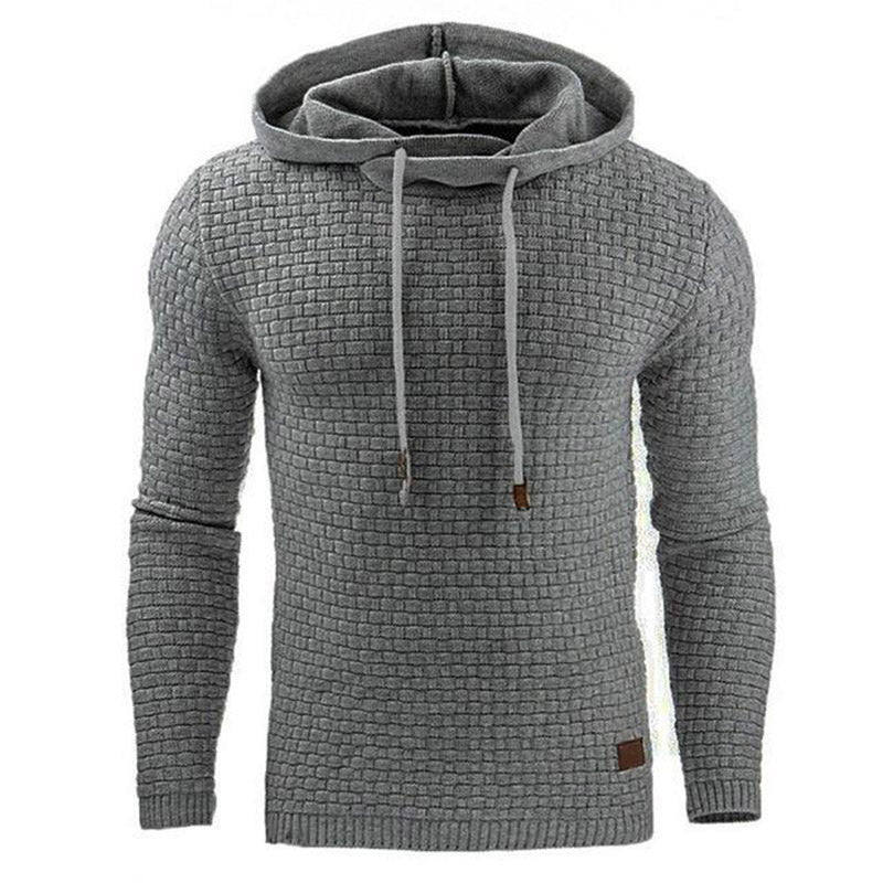 Men's Classic Cotton-Blend Pullover Hoodie