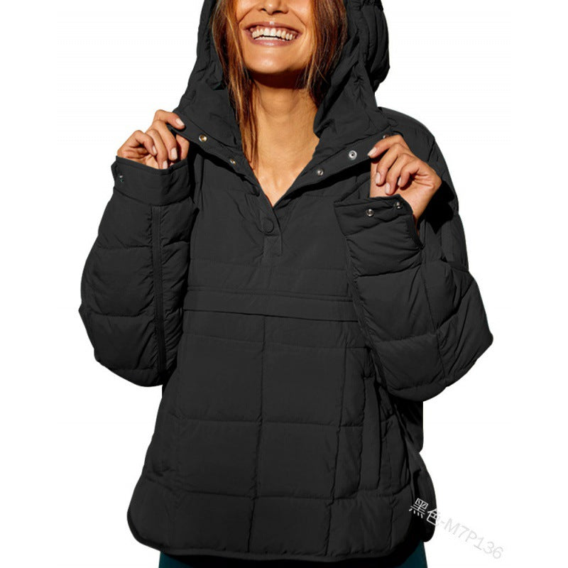 Hooded Puffer Jacket – Women's Warm Padded Coat