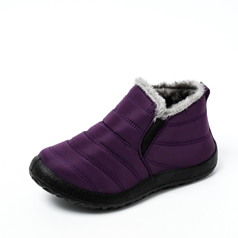 Plush-Lined Slip-On Winter Ankle Boots – Unisex