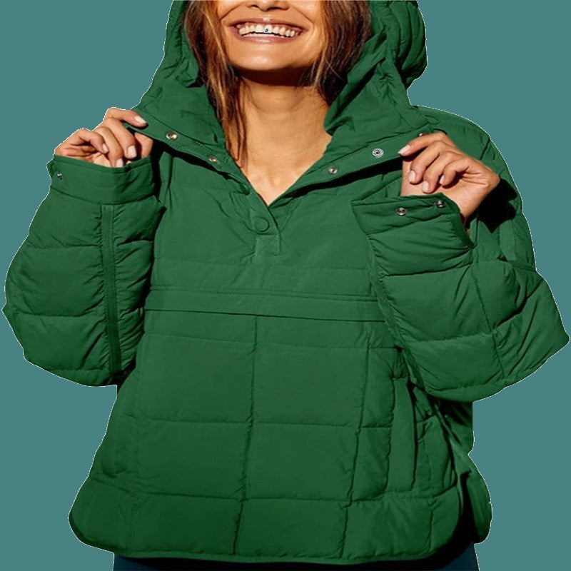 Hooded Puffer Jacket – Women's Warm Padded Coat