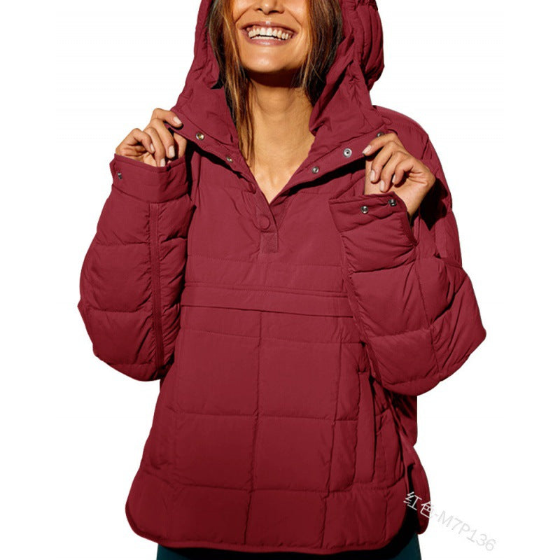 Hooded Puffer Jacket – Women's Warm Padded Coat