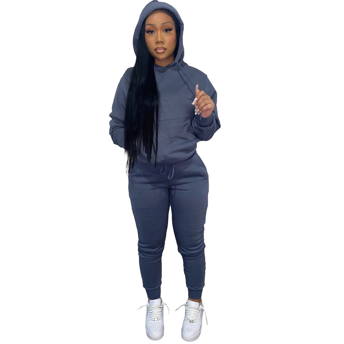 Brushed Fleece Hoodie Set – Women's 2-Piece Sweatsuit