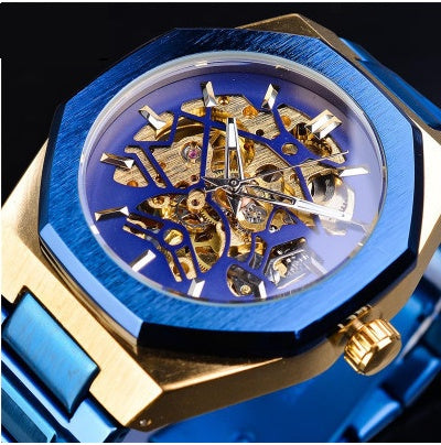 Skeleton Dial Automatic Watch with Leather Strap – Ghana Warehouse