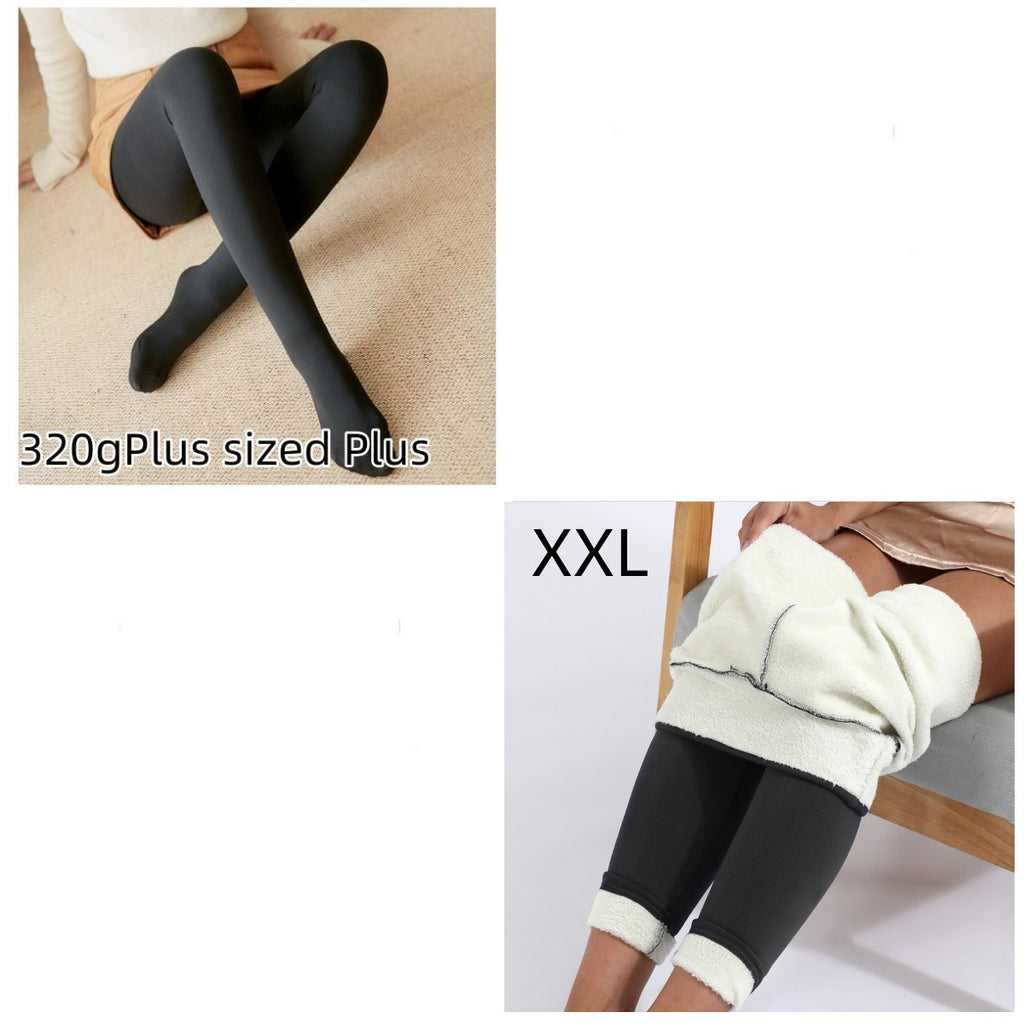 Fleece-Lined Sheer-Look Tights – Warm Winter Pantyhose