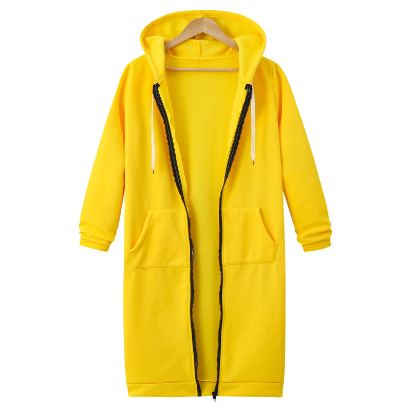 Long Hooded Fleece Jacket – Women's Plus-Friendly Sizes
