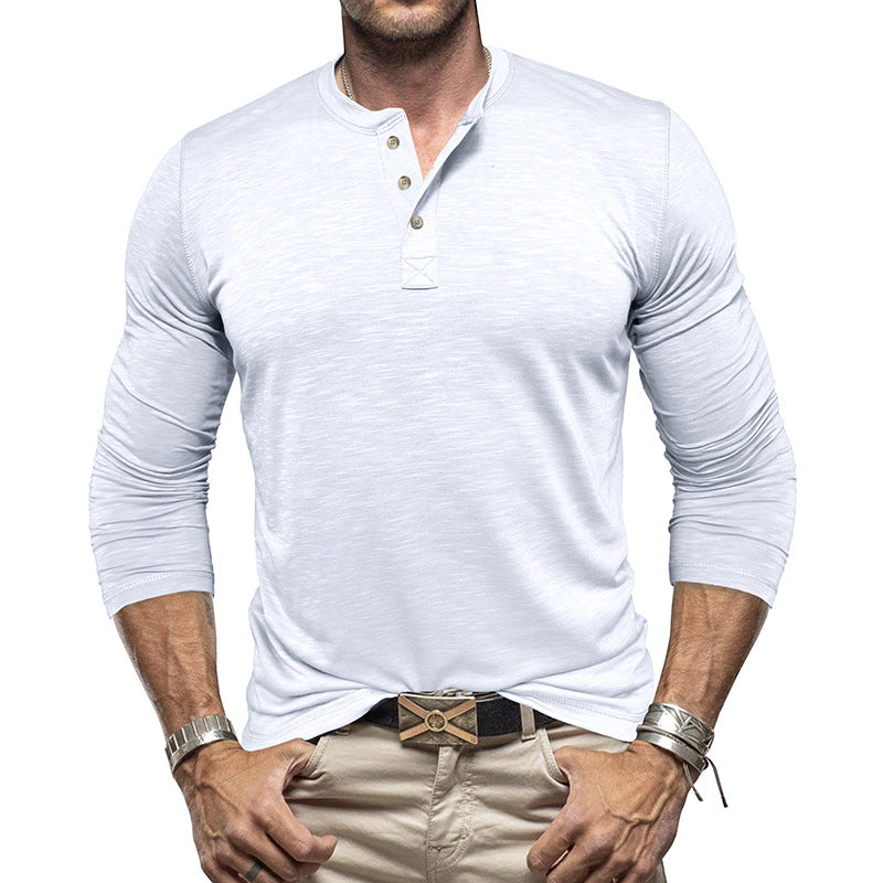Men's Long-Sleeve Henley Shirt