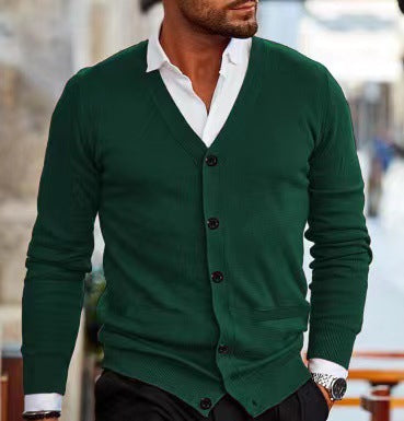 Men's Knit Cardigan Sweater Coat