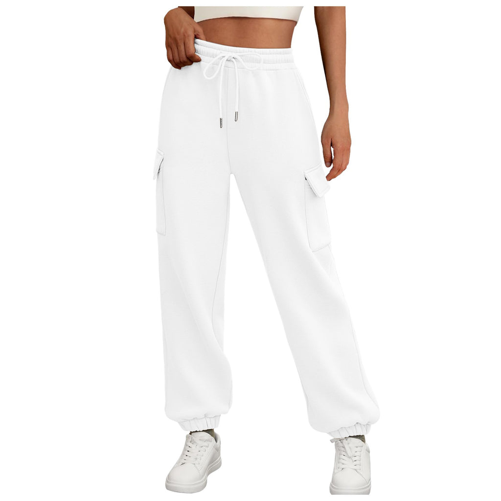 Fleece-Lined Baggy Joggers with Pockets – Women's