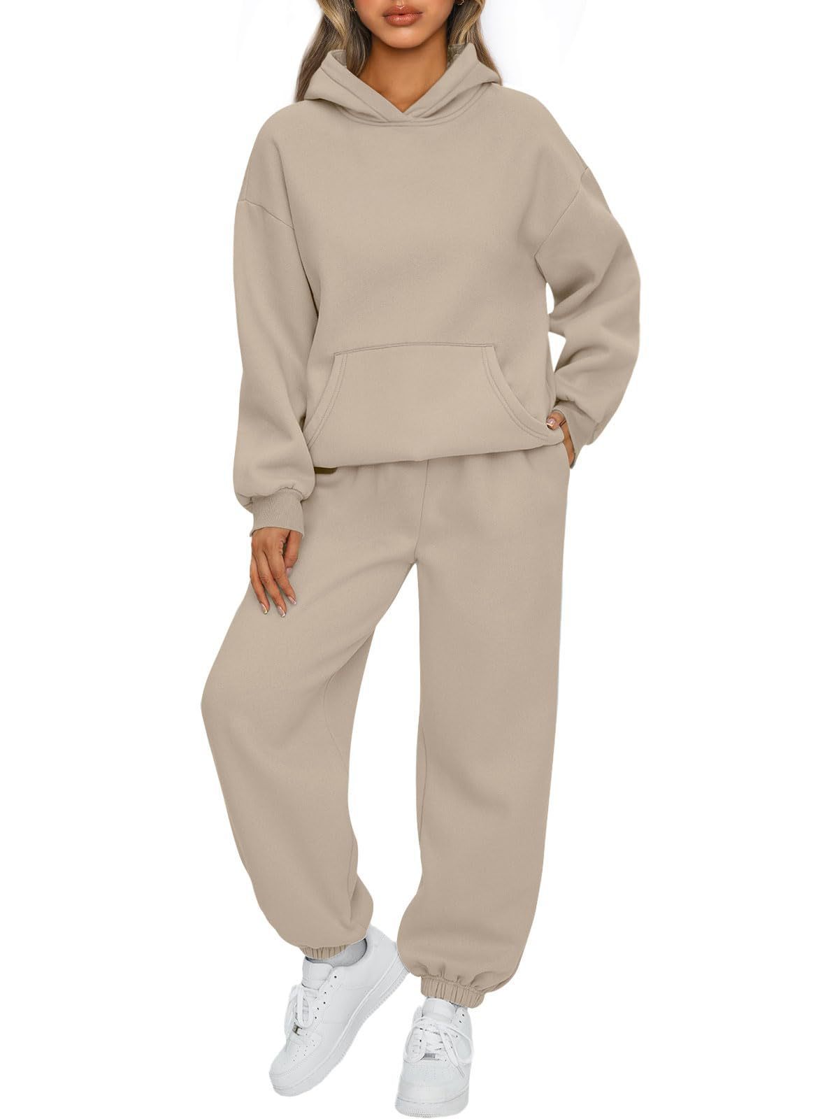 Raglan Hoodie & Jogger Set – Women's Casual 2-Piece