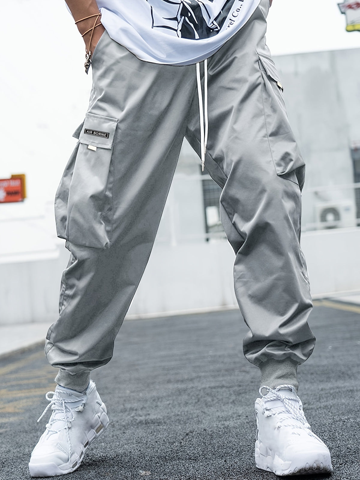 Men's Multi-Pocket Drawstring Cargo Pants