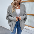Batwing-Sleeve Lapel Knit Cardigan – Women's