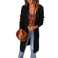 Hooded Knit Cardigan with Pockets – Women's
