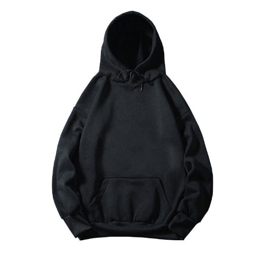 Classic Drawstring Pullover Hoodie with Pocket – Plus Sizes