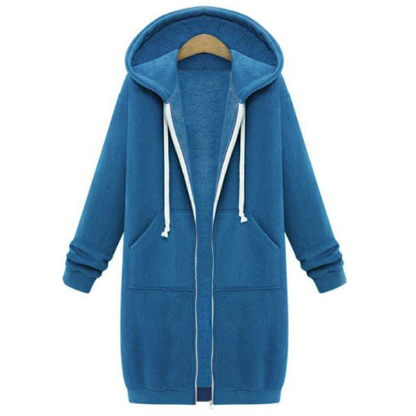 Long Hooded Fleece Jacket – Women's Plus-Friendly Sizes